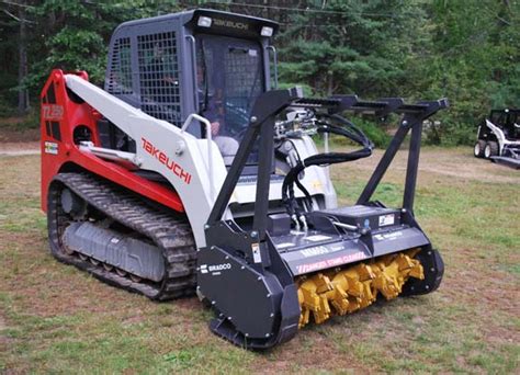 skid steer with forestry mulcher rental near me|bobcat rental with mulcher head.